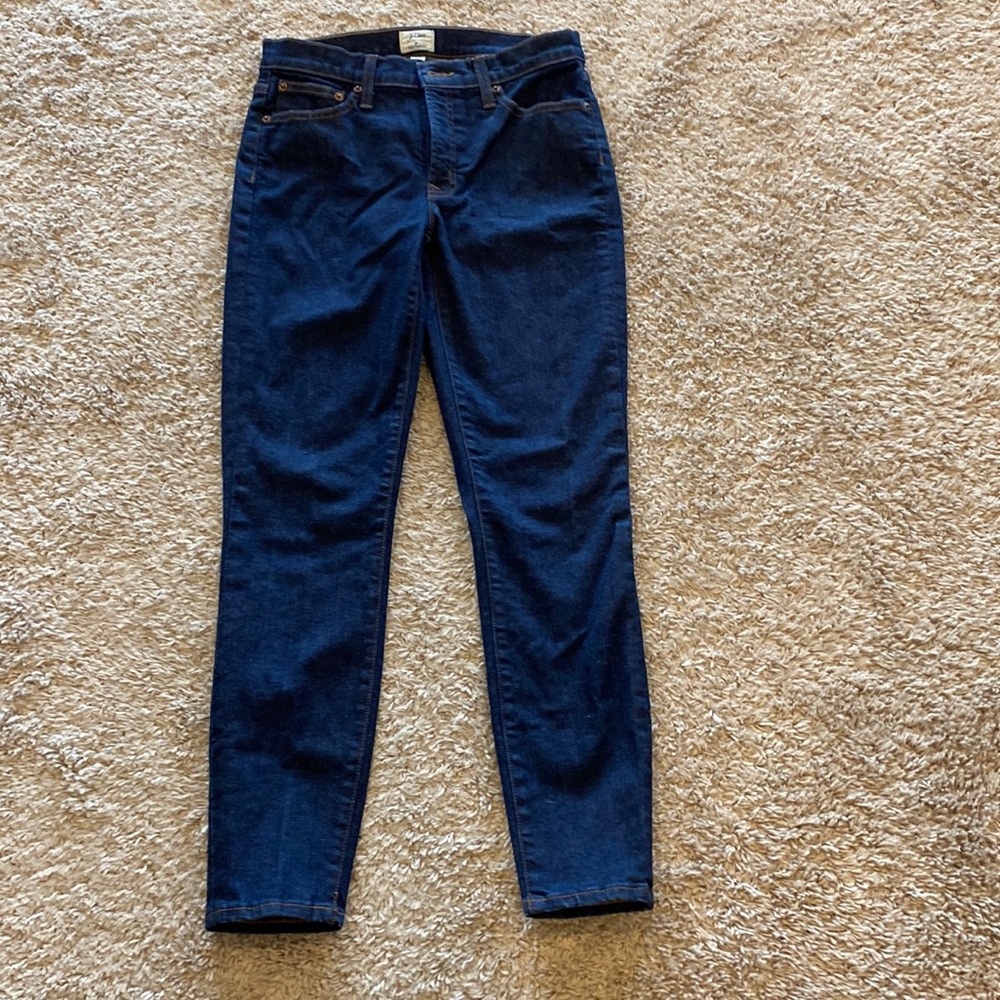 J. Crew 8in toothpick jeans